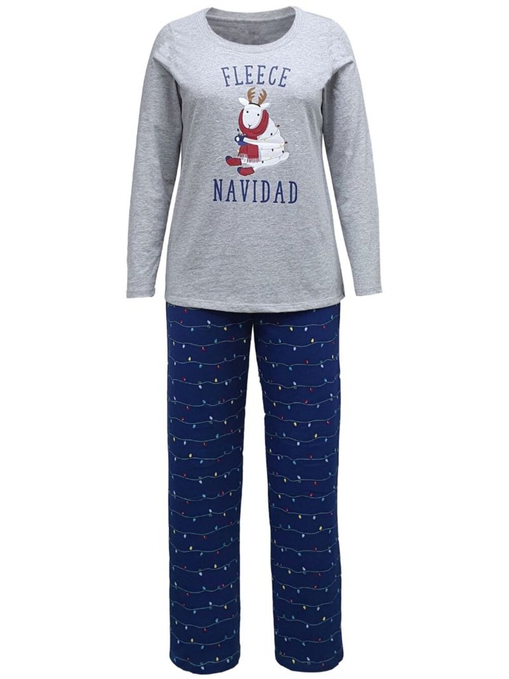 Family Pajamas Womens Sleepwear Fleece Navidad Pajama Set